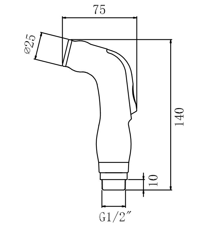 Conjunto de bidê portátil pulverizador de torneira, spray de torneira de bidê quente e frio para pia de banheiro ou vaso sanitário